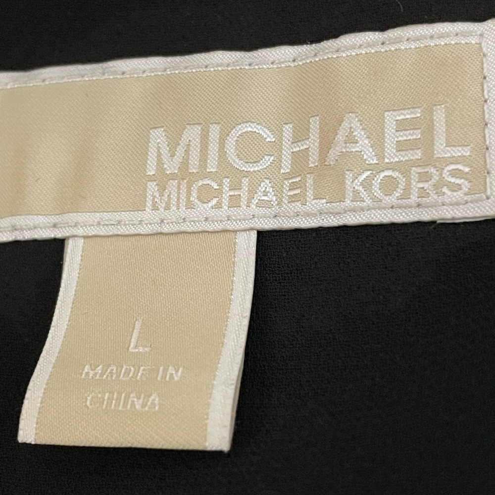 #301, Michael Michael Kors long sleeve, lined velvet dress, size L - Picture 3 of 3